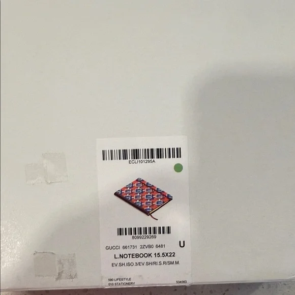 Gucci Red and Blue Graphic lifestyle Notebook authentic Gift Set - Picture 9 of 10